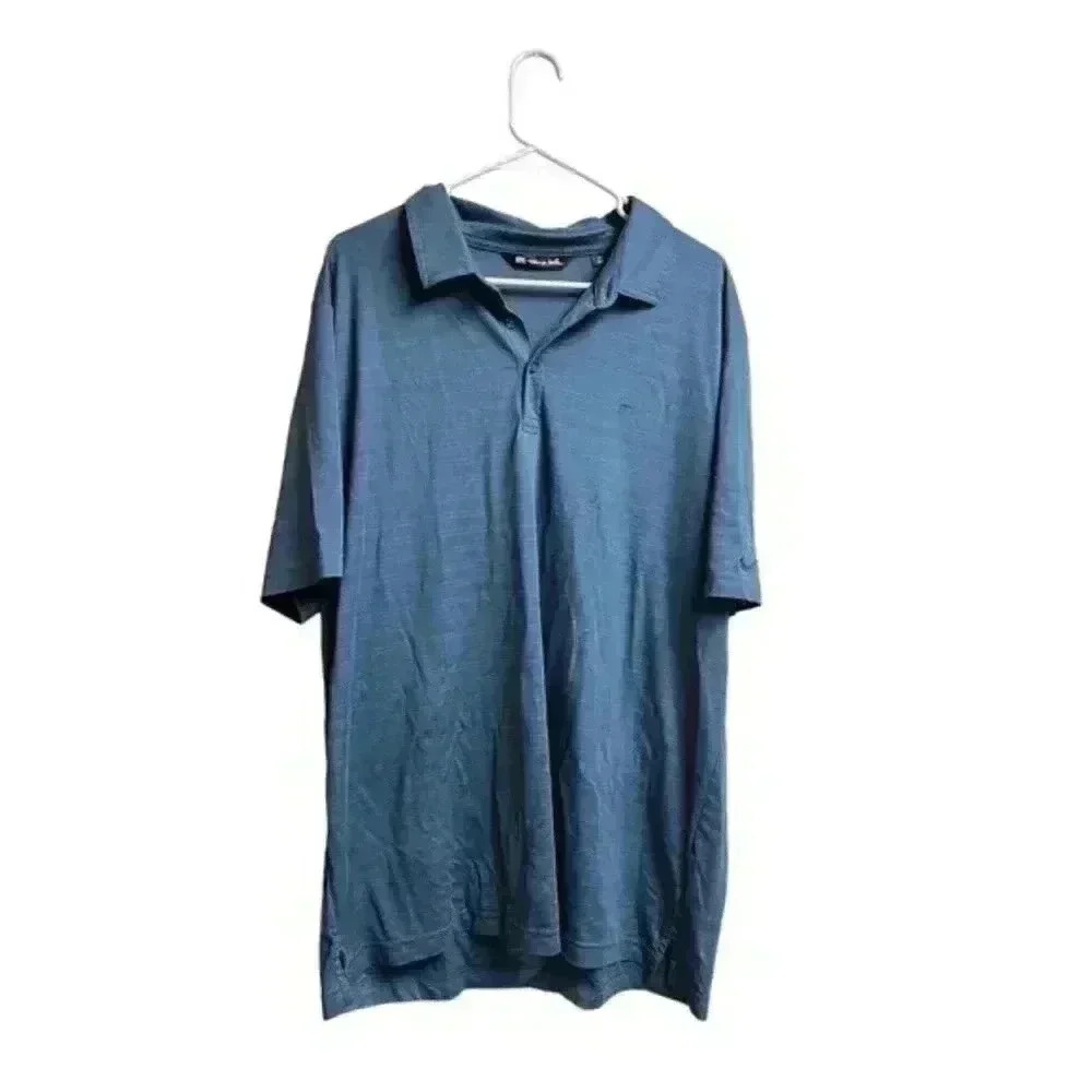 Travis Mathew Lightweight Men's Golf Polo Blue Size‎ XXL